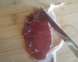 Foto del paso 3 de la receta: Espinacas con puré y jamón