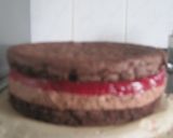 Málnás - rumos - csokitorta recept fázis 8 fotója