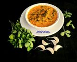 A picture of step 5 of Lasooni Methi.