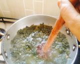 A picture of step 4 of Sarson ka saag 😋 (Punjabi style sarson ka saag) 😋😋.