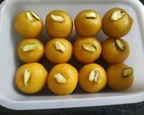 A picture of step 10 of Mango coconut laddo.