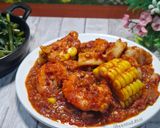 Foto langkah ke 7 dari resep Udang Sotong Bumbu Seafood Simple.