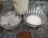 A picture of step 1 of Milkshake- Chocolate shake.