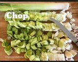 A picture of step 1 of Creamy Leek and Potato Soup.