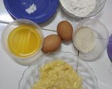 Foto langkah ke 1 dari resep Bolu pisang kukus.