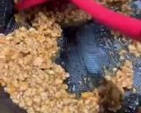 A picture of step 11 of Nasu No Misoyaki (Eggplant with chicken and miso sauce).