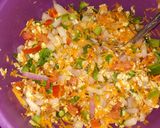 A picture of step 1 of Oats egg omelette.