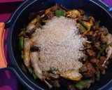 Foto del paso 5 de la receta: Arroz con codornices mollejas de pollo y setas shiitake