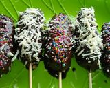 Foto langkah ke 10 dari resep Sate Pisang Coklat.