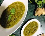 A picture of step 3 of G G chutney-Ginger Green Chutney.
