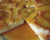 A picture of step 10 of Eggless upside down apple cake.