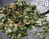 A picture of step 5 of Mulli ki bhujia (radish leaves bhujia).