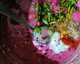A picture of step 1 of Ragi Suji Chilla.
