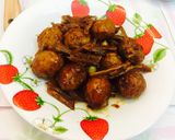 Hình bước làm 9 của món Tàu hũ ky khoai tây