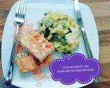 Foto langkah ke 9 dari resep Leek Puree with Baked Vis (Puree daun prei dan Ikan Alaska).