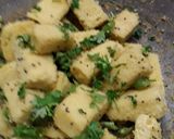 A picture of step 7 of Das special Vati dal khaman.