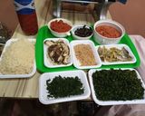 A picture of step 1 of Efo riro (Yoruba style).