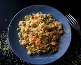 A picture of step 2 of Couscous upma.
