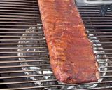 A picture of step 3 of Smoked St. Louis Style Ribs on the Kamado Joe.