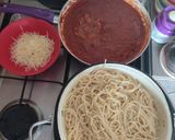 1947. Paradicsomos Sonkás Pestós Spagetti ! recept fázis 3 fotója