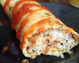 Foto langkah ke 8 dari resep #3 Nasi Gulung Telur Abon.