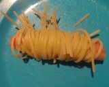 Foto del paso 2 de la receta: Panchghettis (panchos con spaghetti)