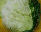 A picture of step 2 of Vegetarian Stuffed Cabbage Soup.