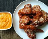 Foto langkah ke 6 dari resep Fire chicken wings ala richeese & cheese sauce #pr_chickentrendy.