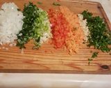 Foto del paso 1 de la receta: Sopa de verduras con panita de pollo