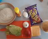 Foto del paso 14 de la receta: Hamburguesa de nugget de pollo🍗y takis fuego🌶️