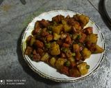 A picture of step 16 of Gajar Aloo Matar.