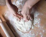 德國香菇雞: DJ's 5分鐘免揉麵團Pizza for 2p的食譜步驟6照片