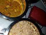 Bechamel based veggie chicken curry soup