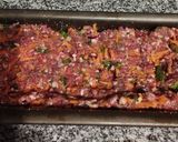 Foto del paso 2 de la receta: Pan de carne con vegetales, aceitunas y corazón de queso con calabaza al romero