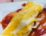 Two tone french omelette with potato filling recipe step 6 photo