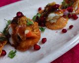 A picture of step 6 of Dahi Papdi Chaat.