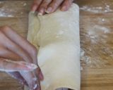 Foto langkah ke 5 dari resep Salmon Puff Pastry Dengan Bayam Dan Saus Jamur: RAHASIA MUDAH Buat Di Rumah.