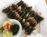 Hình bước làm 2 của món Bò nướng lá lốt