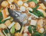 Foto langkah ke 3 dari resep Tom Yam Kepala Salmon.