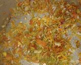 A picture of step 1 of Mangalore style churumuri.