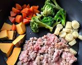 燒烤肉末彩色健康餐盒｜一鍋到底料理的食譜步驟3照片