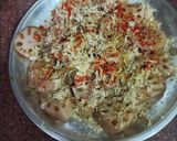 A picture of step 2 of Lotus stem fritters.