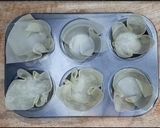 A picture of step 4 of Wonton cups.