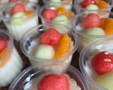 Foto langkah ke 4 dari resep Puding Susu Buah (dessert segar).