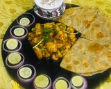 A picture of step 6 of Tawa chicken 🐓 with tandori paratha.