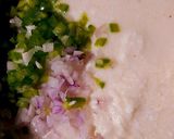 A picture of step 5 of Green Rava Appe.