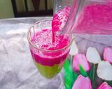 Hình bước làm 4 của món Sinh tố bơ thanh long ruột đỏ