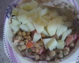 A picture of step 4 of Chaana Chaat.