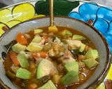 A picture of step 10 of Chickpea Pozole, @jauregrill Style.