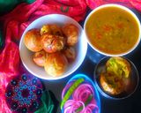 A picture of step 5 of Dal stuffed bati.